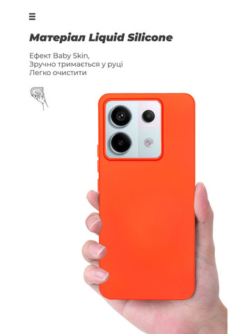 Чехол ICON для Xiaomi Redmi Note 13 Pro 5G / Poco X6 5G Red (ARM71852) PTR ArmorStandart (327882356)