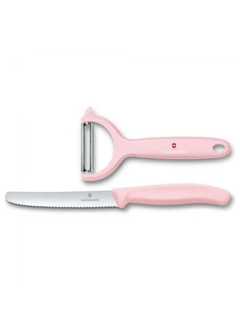 Набор ножей (6.7116.23L52) Victorinox SwissClassic Paring Set Tomato and Kiwi Light Pink комбинированные,