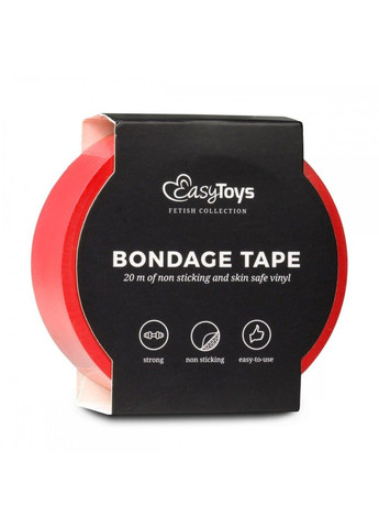 Бондажная лента Bondage Tape красного цвета EasyToys (290850863)