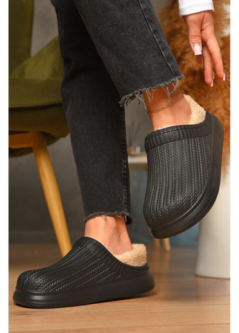 Калоші жіночі утеплені чорного кольору Let's Shop (363838821)