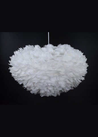 Люстра подвесная с перьями на 3 лампочки 26705 Белый 40-120х60х60 см. Sunnysky (365726892)