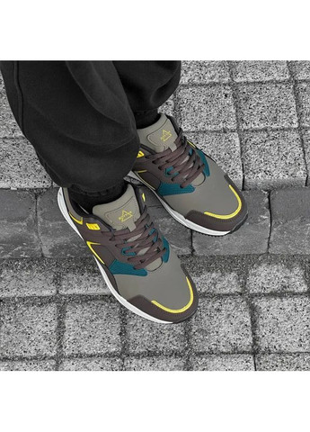 Цветные демисезонные мужские кроссовки ортопедическая стелька натуральная кожа деми Royyna кросівки