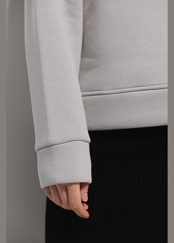 Серый женский утепленный свитшот oversize Arjen (304204780)