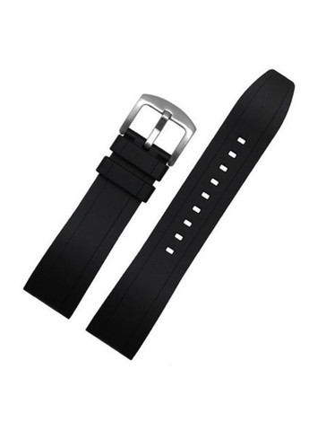 Каучуковый ремешок для наручных часов. Ширина: 20 мм, 22 мм. Черный цвет 22 мм No Brand (371137516)