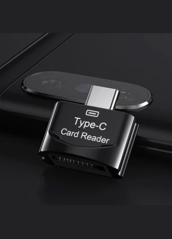 Кардрідер з Type C на Micro-SD, TF, високошвидкістний. Чорний Microdrive (360983337)