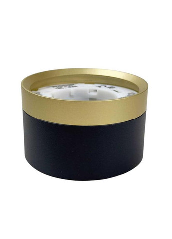 Світильник точковий накладний VEGAS GX53 IP20 круг чорний+золото ( 340201 ) Violux (365652248)