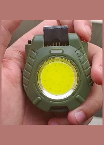Мини фонарик брелок Multifunctional RB-440 COB белый желтый свет светильник с карабином открывашкой Rablex (313110763)