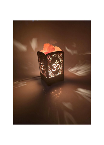 Соляная лампа из гималайской соли "Сияющий ОМ" (21х10,8х10,8 cм) No Brand (316717567)