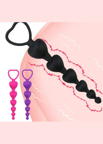 Анальні кульки намисто для сексу Анальна іграшка пробка стимулятор Силіконовий анальний ланцюжок для початківців No Brand (322640247)