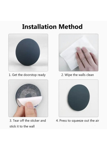 Відбійник обмежувач від удару силіконовий самоклеючий Круглий 1 штука Сірий OlaN (362207068)