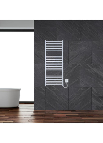 Рушникосушарка електрична з кнопкою глянець 1190*490 Carino LORENZO (365596239)