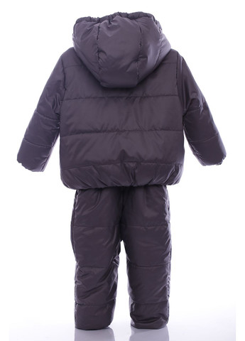 Сірий демісезонний комбінезон для хлопчика на холлофайбері малюк сірий 80 см (44765) BABYKROHA