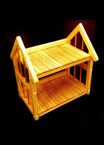 Підставка для квітів з дерева Ла-Фельгера 2 каррі (ЦВП-204003) No Brand (328225088)