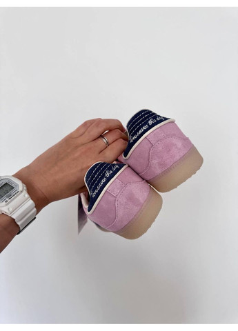 Рожеві Осінні кросівки чоловічі adidas samba notitle pink / navy адідас самба No Brand