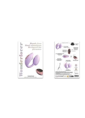 Виброяйте с вакуумной клиторальной стимуляцией Wonderlover VIVA MAUVE - CherryLove Love To Love (332209286)