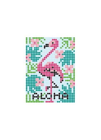 Картина за номерами стікерами в тубусі "Фламінго", 1200 стікерів 1777, УМНЯШКА (315402035)