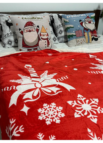 Новогодний плед на овчине Vishnya (368971069)