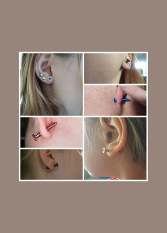 Серьги шурупы в виде шурупов из стали No Brand (339869666)