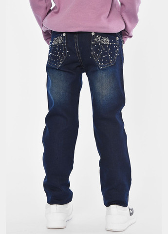 Джинси дитячі для дівчинки темно-синього кольору Let's Shop (308346006)