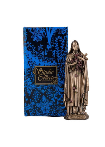 Миниатюрная фигурка Святая Тереза 8,5х3 см с бронзовым напылением 177849 Veronese (302239346)