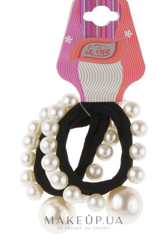 Резинка для волосся, HA-9135, молочна 2шт (918203-27070849) La Rosa (368649872)