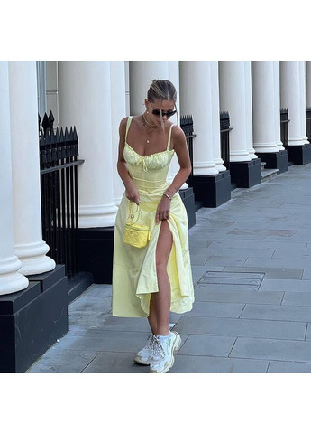 Жовтий святковий сукня Vione однотонна