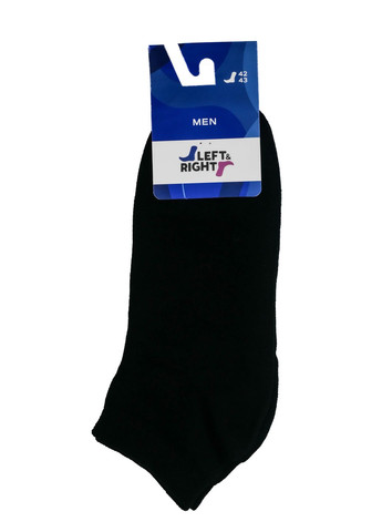 Чёрные носки муж. л&п 221 (короткие), р.40-41, 02 белый Left&Right (358644652)