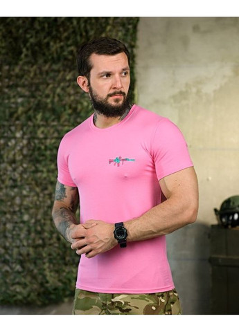 Тактична чоловіча футболка Пістолет рожева No Brand (356509132)