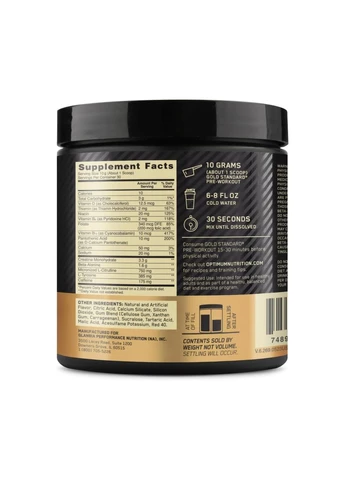 Gold Standard Pre Workout - 300g Fruit Punch Optimum Nutrition (369398107)