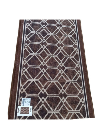 Ковровая дорожка Spase коричневая шириной 80 см (цена по пог.м) Dinarsu (333034605)