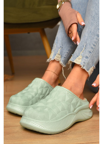 Галоши без задника утепленные мятного цвета Let's Shop (364846401)