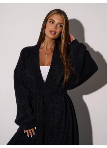 Черный демисезонный кардиган ISSA PLUS