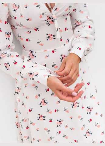 Молочна сукня у квітковий принт Romashka з квітковим принтом