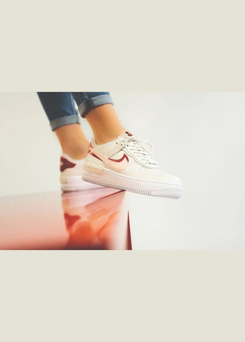 Білі кросівки air force 1 shadow phantom Nike