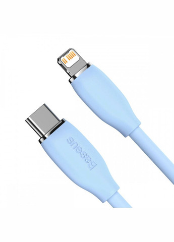 Кабель Cable Type-C to iP 20W 2m Blue Baseus Jelly Liquid Silica Gel Fast Charging Data (340278428)