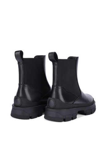 Осенние женские ботинки a25839-602-1 черная кожа MIRATON