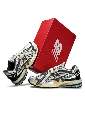 Комбіновані Осінні кросівки чоловічі new balance beige silver grey No Brand 1906A