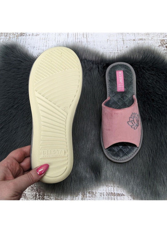 Пудровые тапочки домашние Белста