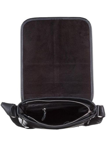 Сумка планшет через плечо для документов и для телефона мужская из натуральной кожи средняя Черный 37080 Shvigel (354229871)