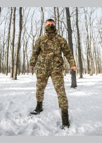 Тактический зимний костюм Горка Люкс мультикам No Brand