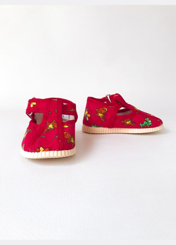 Текстильні капці 18 р 12 см червоний артикул П51 Берегиня (294206458)