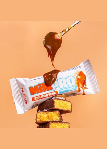 Протеїновий батончик Protein Bar Milk Pro salted caramel flavor 60 г Sporter (316532139)