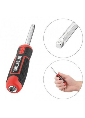 Набор инструментов 46 ед. STORM, 1/4", СrV ET-8046 Intertool (297443141)