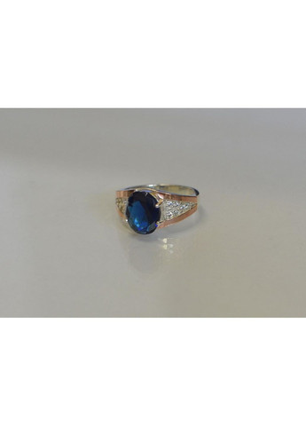 Серебряная кольца с золотыми пластинами Silver Style (367268270)