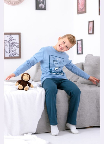 Голубая всесезон пижама для мальчика (p-7595) Носи своє