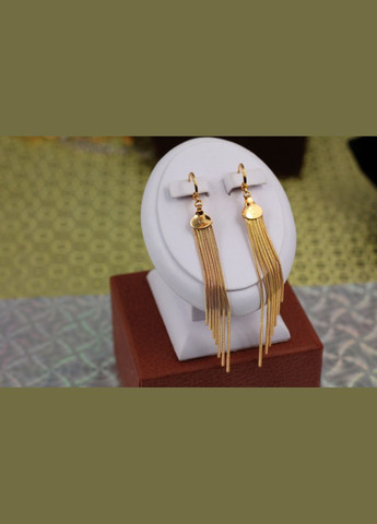 Сережки підвіски позначки 9.5 см золотисті Xuping Jewelry (316433276)
