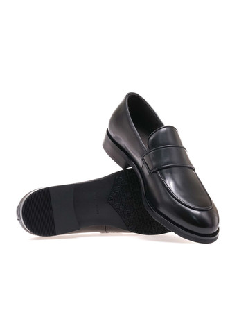 Черные лоферы мужские am80231/black Arees Meniwa