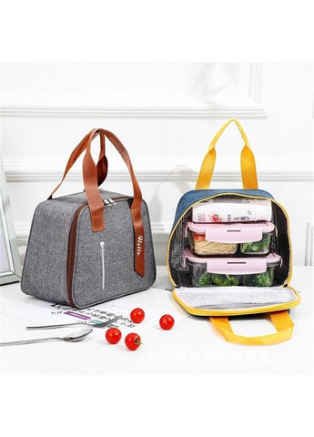 Термосумка - ланч бэг для еды с собой на 5л Zip, синяя No Brand (294206291)