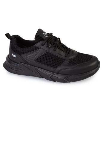 Черные демисезонные кроссовки мужские бренда 9200438_(1) ModaMilano