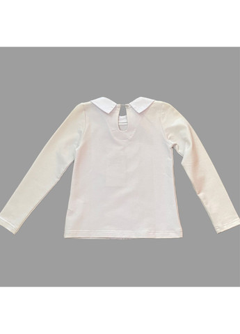 Лонгслив трикотажный белый для девочки Mone (350915914)